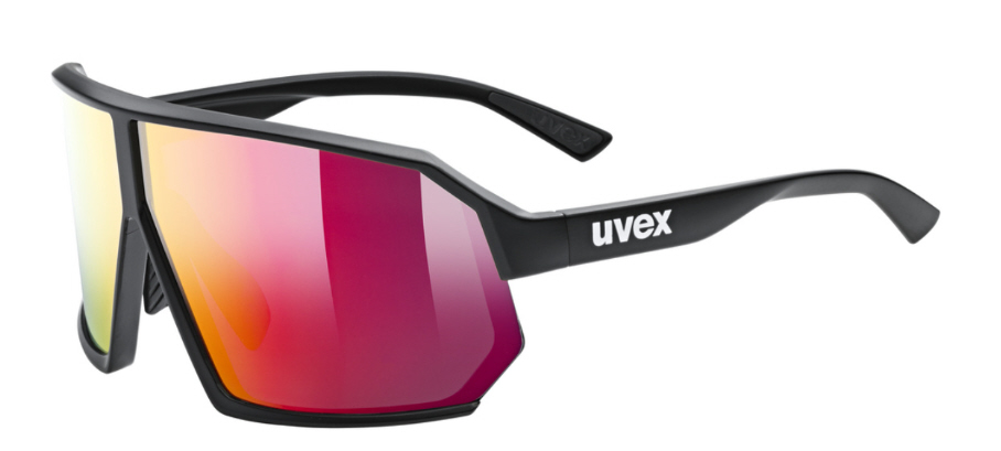 Uvex Sportstyle 237 Fahrradbrille Sonnenbrille black-red