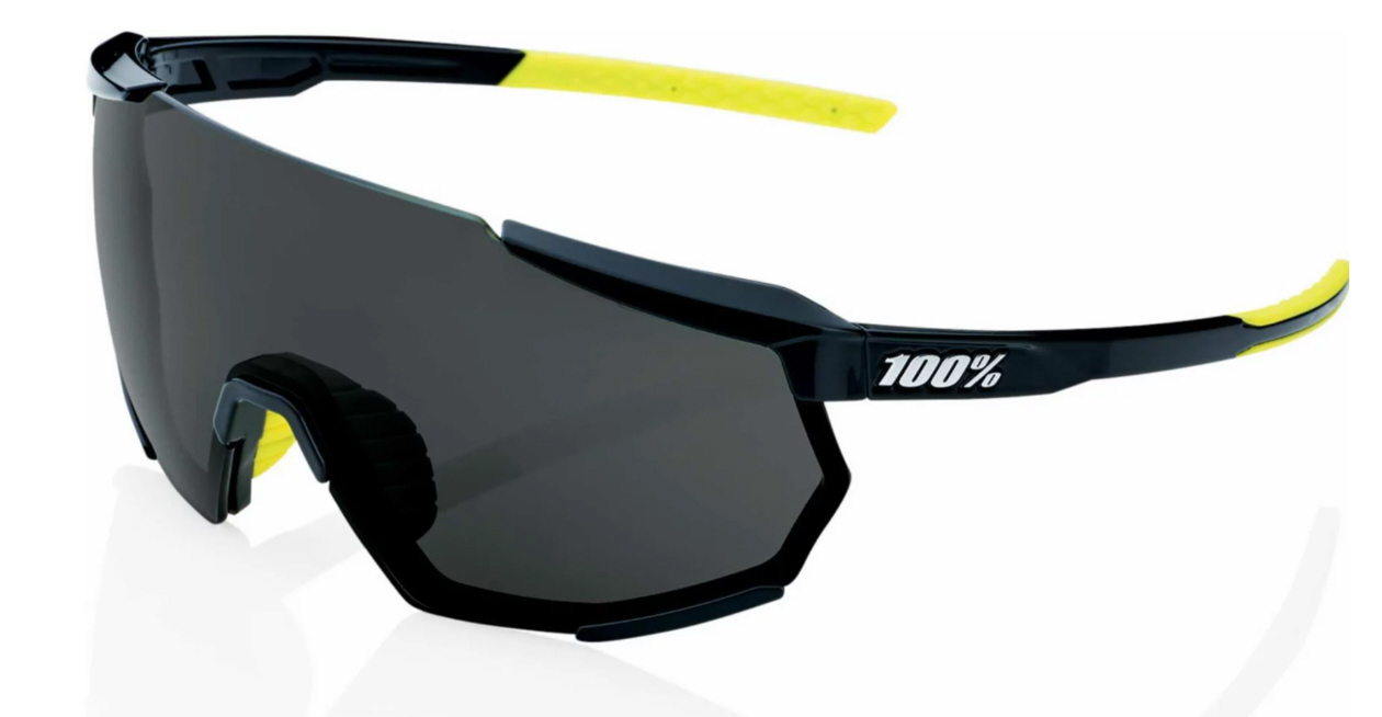 100% Racetrap 3.0 Sportbrille Smoke Lens gloss black/smoke