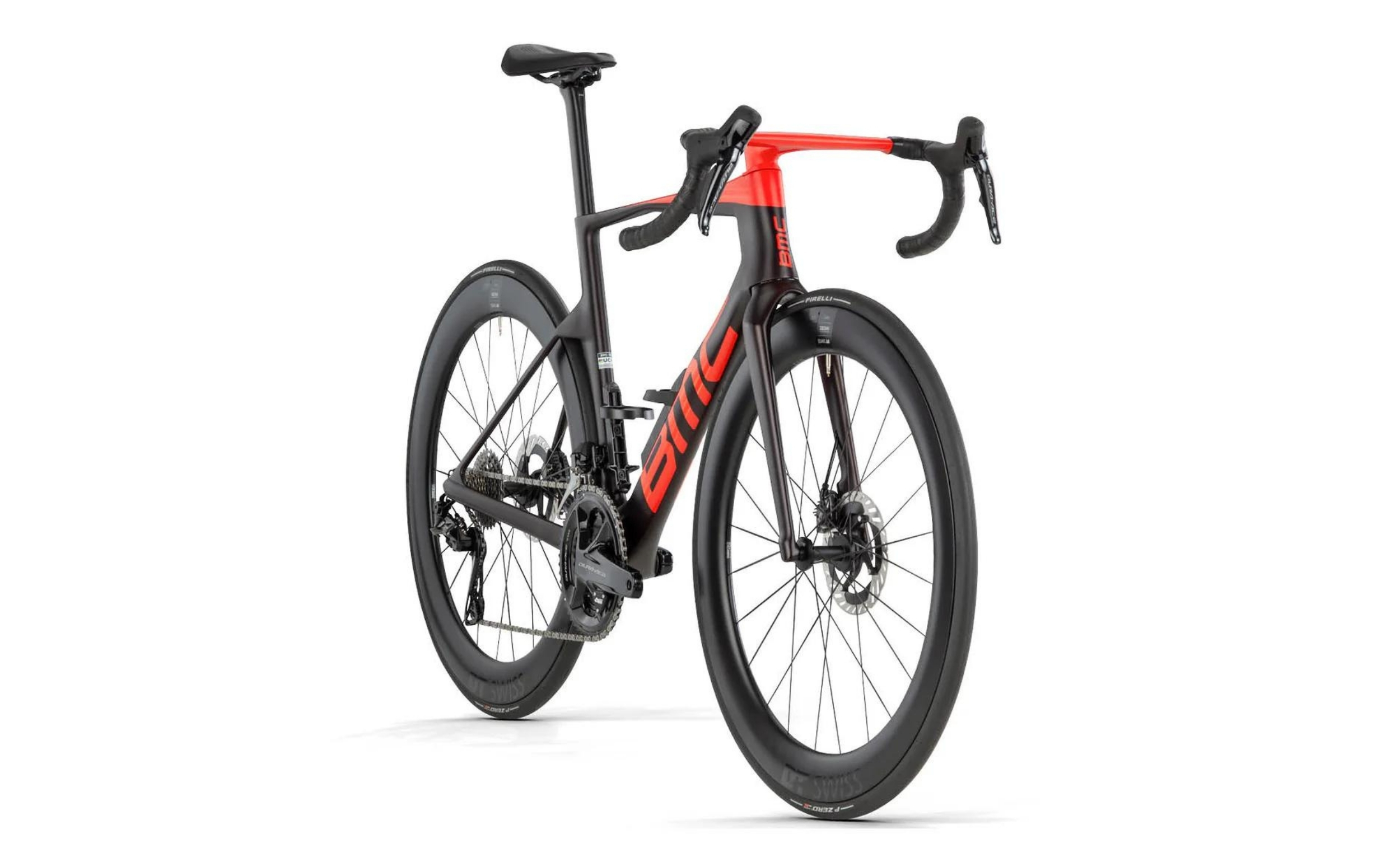 BMC Teammachine R01 TWO Shimano Dura Ace Di2 2024 Seitenansicht diagonal vorne